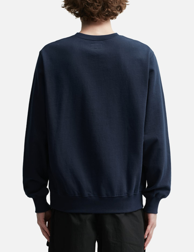 Shop Thisisneverthat For The World Crewneck Sweatshirt In Blue