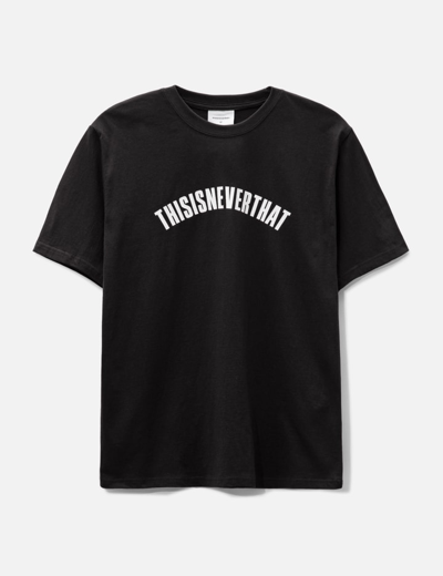 Shop Thisisneverthat New Arc T-shirt In Black