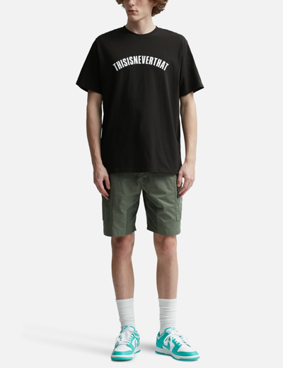 Shop Thisisneverthat New Arc T-shirt In Black