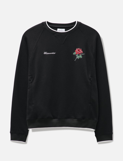 Shop Thisisneverthat Seam Pocket Crewneck Sweatshirt In Black