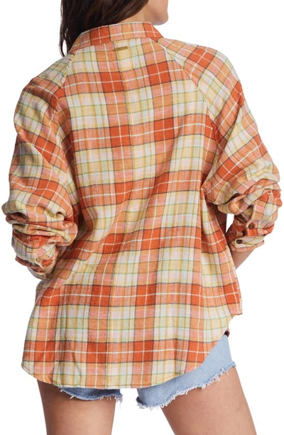 Shop Billabong Best Time Plaid Flannel Shirt In Multi