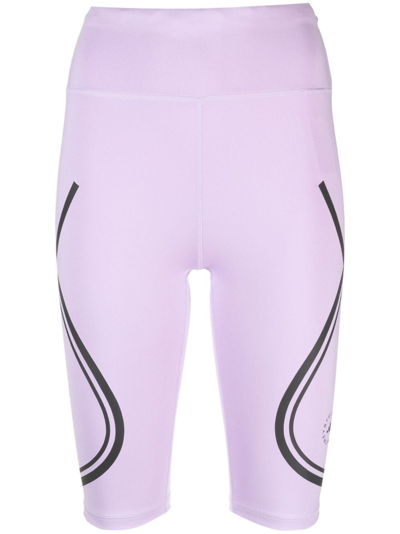 Shop Adidas By Stella Mccartney Truepace Running Cycling Shorts In Purple