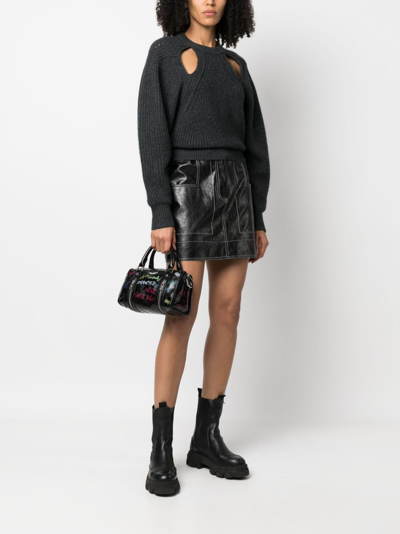 Shop Zadig & Voltaire Sunny Xs #2 Tag Mini Bag In Black