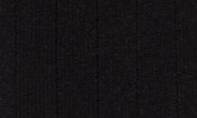 Shop Balmain Button Detai Rib Knit Skirt In Eab Black/ White