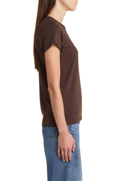 Shop Rag & Bone The Slub Organic Pima Cotton T-shirt In Brown
