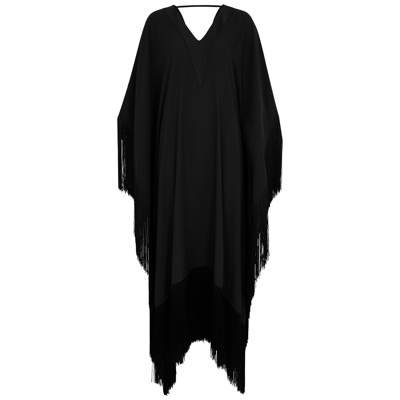 Shop Taller Marmo Very Ross Fringe-trimmed Dress In Black