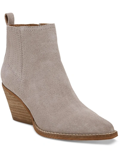 Shop Zodiac Robyn Womens Zipper Pull On Ankle Boots In Grey