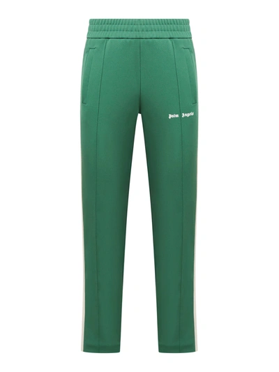 Shop Palm Angels New Classic Track Pants Black White In Green