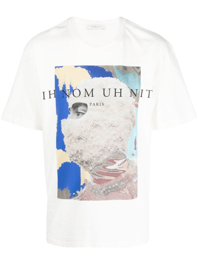 Shop Ih Nom Uh Nit Logo-print Cotton T-shirt In White