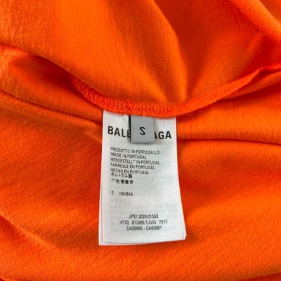 Pre-owned Balenciaga Lanugages Logo Print Cotton T Shirt