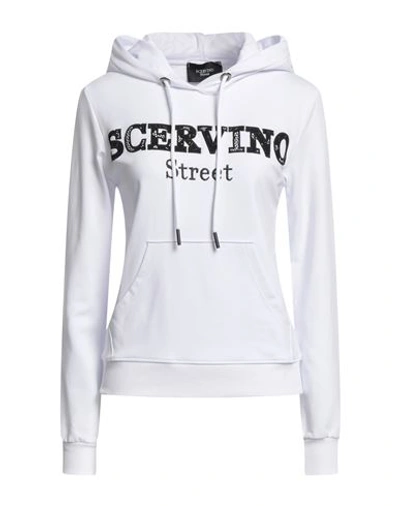 Shop Scervino Woman Sweatshirt White Size L Cotton, Elastane