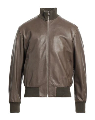 Shop Masterpelle Man Jacket Dove Grey Size S Soft Leather