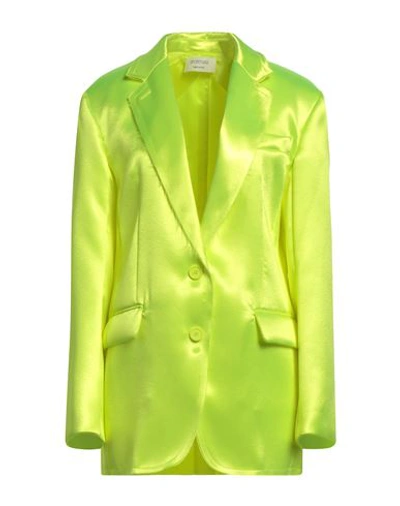 Shop Sportmax Woman Blazer Yellow Size M Polyester