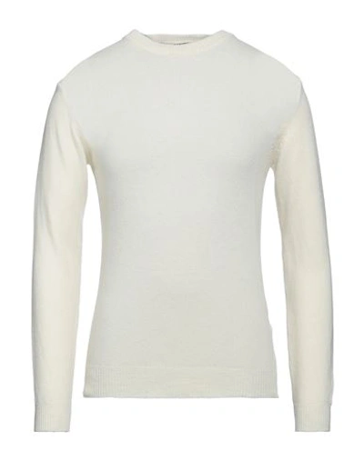 Shop Wool & Co Man Sweater Ivory Size S Wool, Polyamide In White