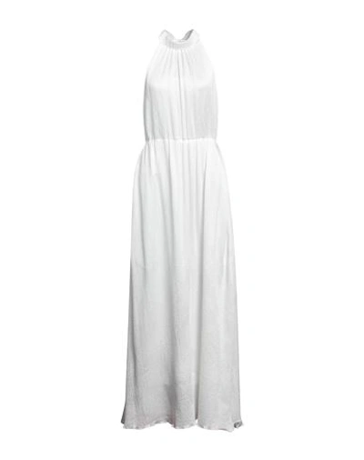 Shop Vanessa Cocchiaro Woman Maxi Dress Off White Size 8 Acetate, Viscose