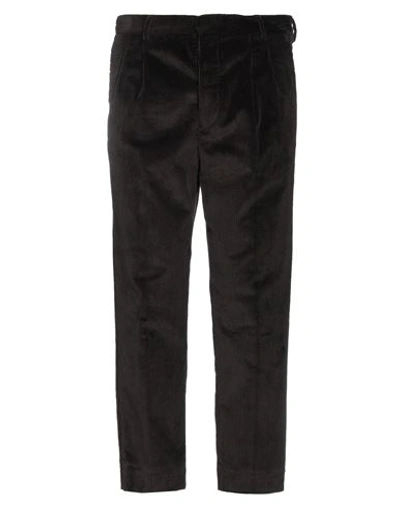 Shop Mauro Grifoni Man Pants Dark Brown Size 34 Cotton, Elastane