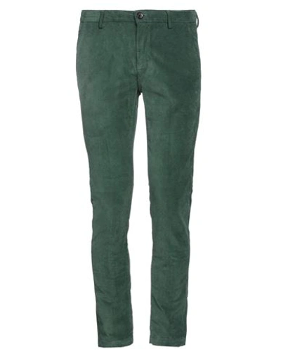 Shop Yan Simmon Man Pants Green Size 28 Cotton, Elastane