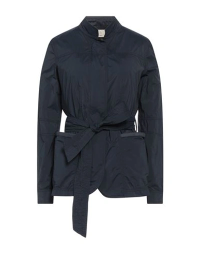 Shop Peuterey Woman Jacket Slate Blue Size 8 Polyamide