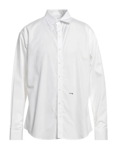 Shop Dsquared2 Man Shirt White Size 40 Cotton