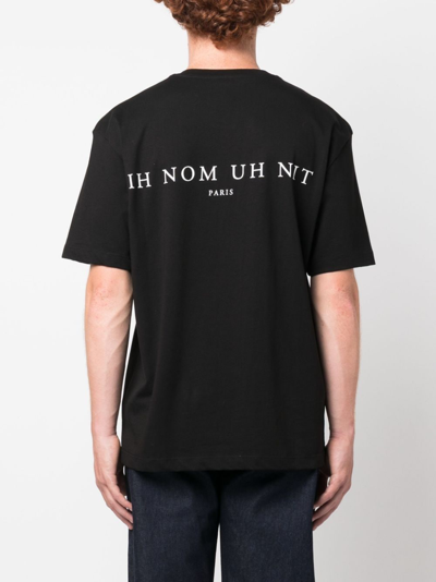 Shop Ih Nom Uh Nit Mask Roses Cotton T-shirt In Black