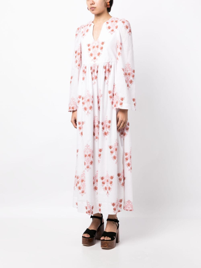 Shop Alix Of Bohemia Savannah Floral-print Dress In White