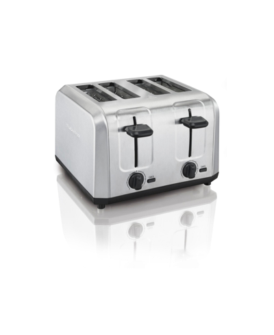 Hamilton Beach Brushed Stainless Steel 4 Slice Toaster In Stainless Steel