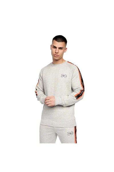 Shop Crosshatch Mens Grassmeere Sweatshirt In Grey