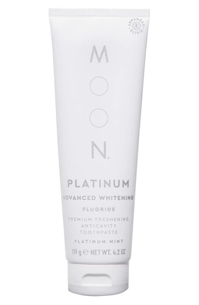 Shop Moon Platinum Advanced Teeth Whitening Fluoride Toothpaste, 4.2 oz In Ivory