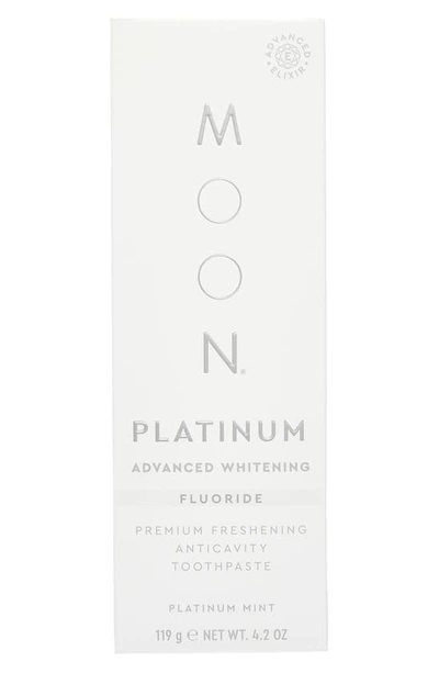 Moon Platinum Advanced Teeth Whitening Fluoride Toothpaste In Ivory