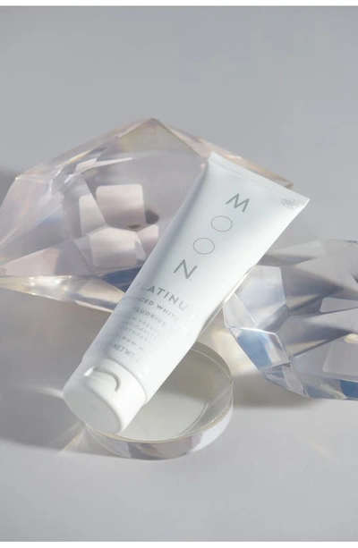 Moon Platinum Advanced Teeth Whitening Fluoride Toothpaste In Ivory