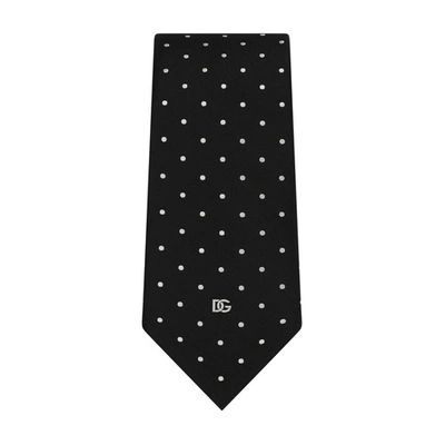 Shop Dolce & Gabbana 8-cm Silk Jacquard Blade Tie In Black