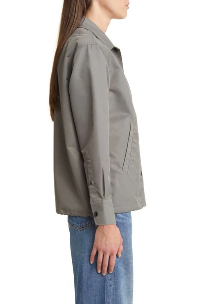 Rag & Bone Rand Logo-patch Shirt Jacket In Darkgrey