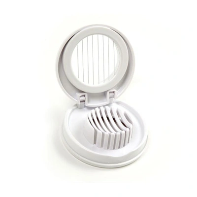Norpro Egg And Mushroom Slicer, White In White