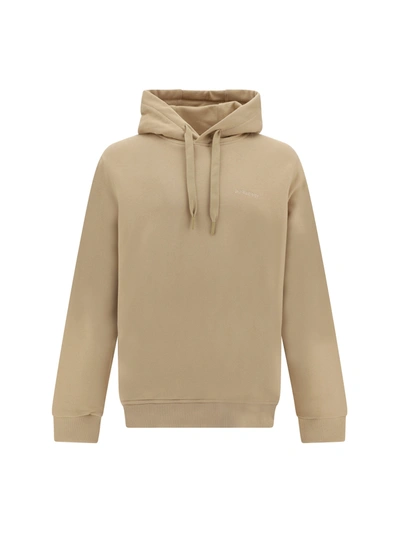 Shop Burberry Cotton Sweatshirt With Embroiered Logo