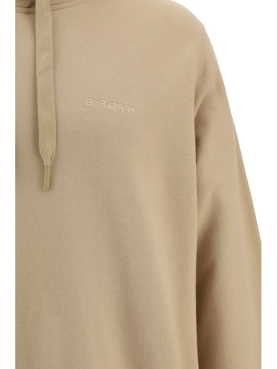 Shop Burberry Cotton Sweatshirt With Embroiered Logo
