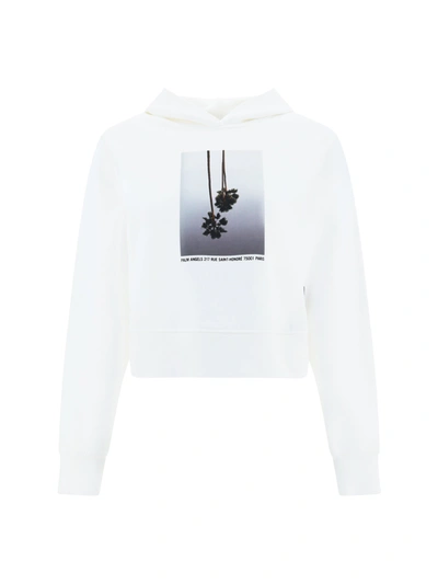Shop Palm Angels Cotton Sweatshirt With Mirage Print