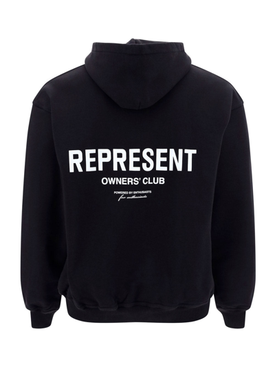Shop Represent Cotton Sweatshirt With Logo Print