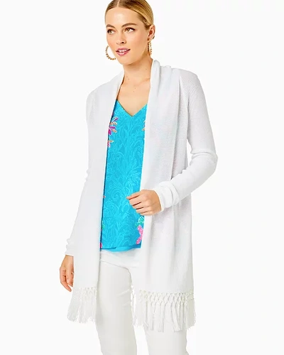 Shop Lilly Pulitzer Tatum Cardigan In Resort White