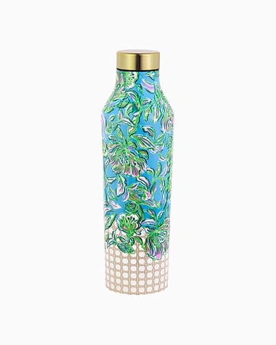 Shop Lilly Pulitzer Stainless Steel Water Bottle In Cumulus Blue Chick Magnet