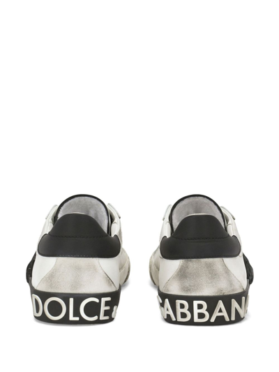 Shop Dolce & Gabbana Leather Sneakers