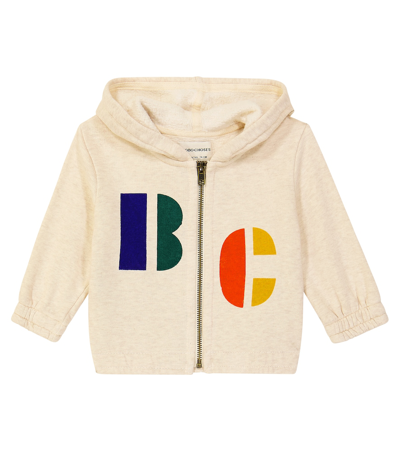 Shop Bobo Choses Baby Logo Cotton Hoodie In Grey