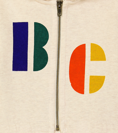 Bobo Choses Baby Logo Cotton Hoodie In Grey