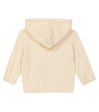 Bobo Choses Baby Logo Cotton Hoodie In Grey