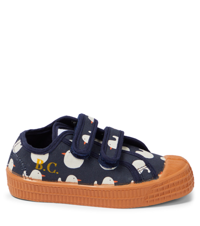Bobo Choses Rubber Duck Canvas Sneakers In Blue