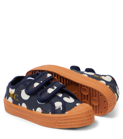 Bobo Choses Rubber Duck Canvas Sneakers In Blue