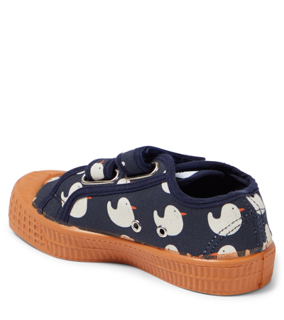 Bobo Choses Rubber Duck Canvas Sneakers In Blue