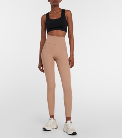 Wolford Warm Up High-rise Leggings In Beige
