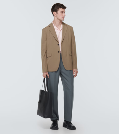 Shop Acne Studios Single-breasted Wool-blend Blazer In Grey