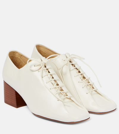 LEMAIRE SOURIS DERBY LEATHER PUMPS 