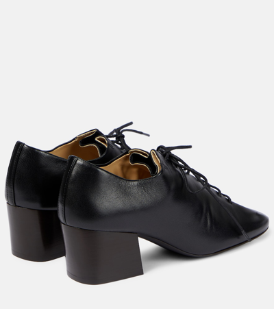 Shop Lemaire Souris Derby Leather Pumps In Black